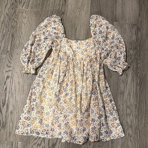 Storia puff sleeve babydoll dress
